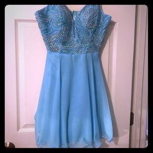 Blue Homecoming Dress